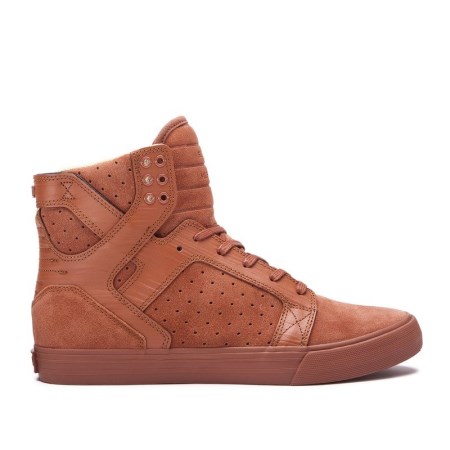 Supra Skytop Brune Høye Sneakers Herre [NO-9-Z987]
